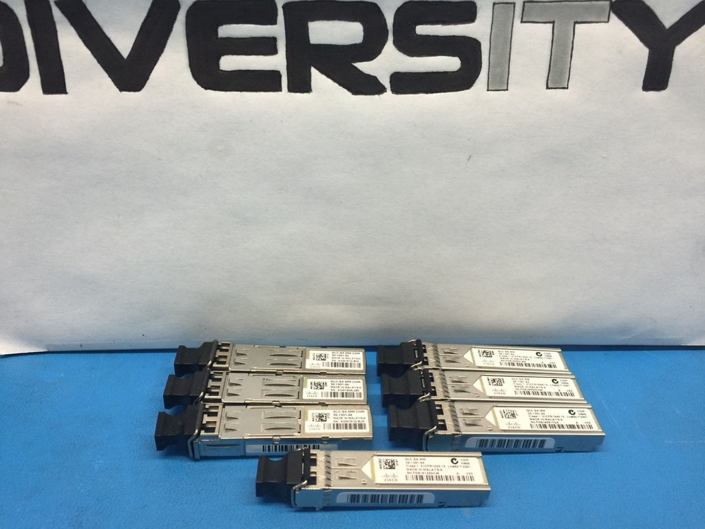 Cisco 1000BASE-SX 850nm Transceiver Module GLC-SX-MM 30-1301-04 *Lot of 7*