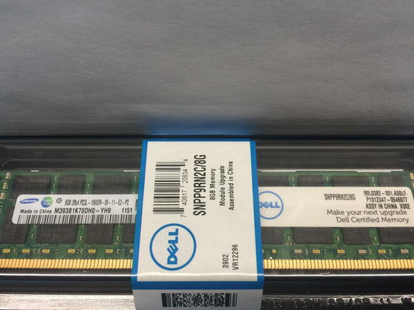 Dell Original SNPP9RN2C/8G Samsung M393B1K70DH0-YH9 8GB 2Rx4 PC3L-10600R