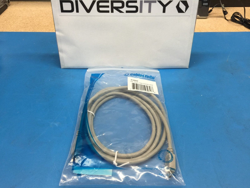Cables To Go 19569 (D1394B2M6C4C) 2M IEEE-1394B Firewire 6pin to 4pin Male/Male