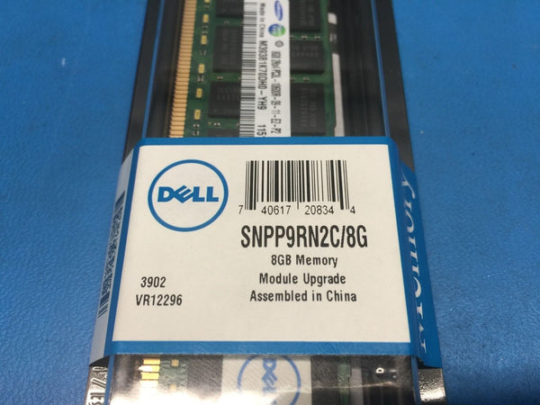 Dell Original SNPP9RN2C/8G Samsung M393B1K70DH0-YH9 8GB 2Rx4 PC3L-10600R