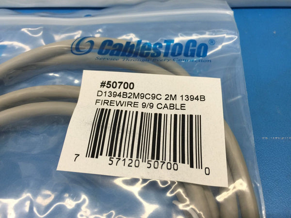 Cables To Go 50700 (D1394B2M9C9C) 2M IEEE-1394B Firewire 9pin to 9pin Male/Male