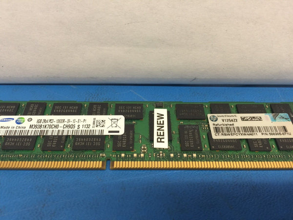 Samsung RENEW M393B1K70CH0-CH9Q5 HP 500205-071U 500662-B21 (8GB 2Rx4 PC3-10600R)