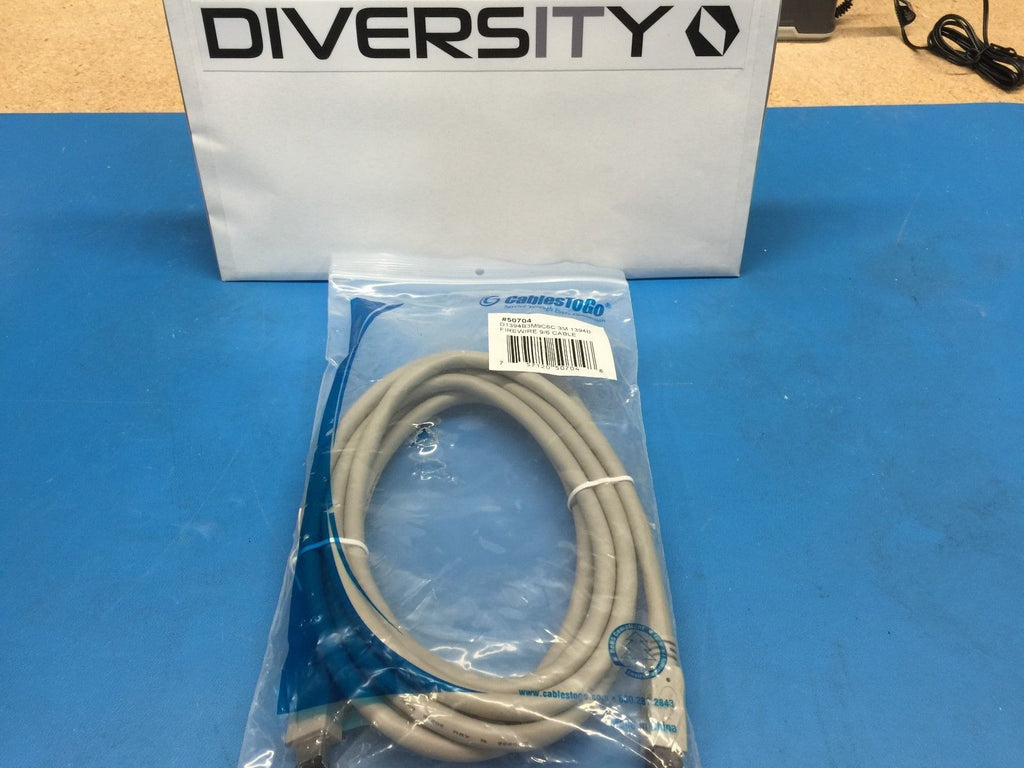 Cables To Go 50704 (D1394B3M9C6C) 3M IEEE-1394B Firewire 9pin to 6pin Male/Male