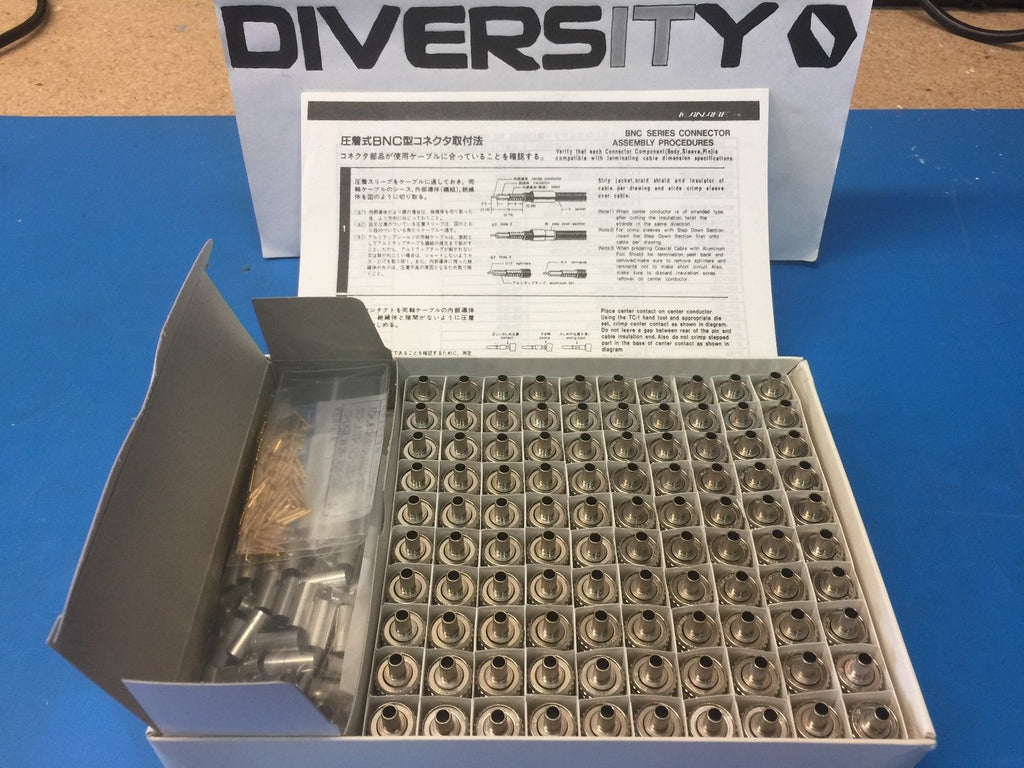 Canare BCP-C32 BNC Series Connectors - Complete Factory Box of 100