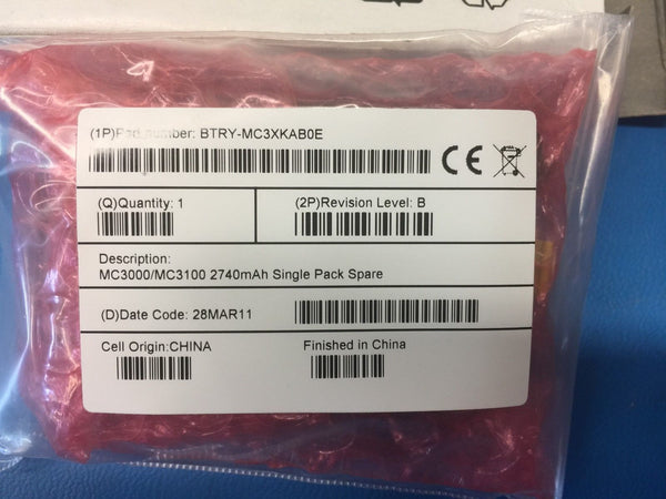 Replacement Battery Motorola/Symbol MC3000 MC3100 Scanner 2740mAh BTRY-MC3XKAB0E