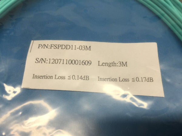 Belkin 3m Fiber Optic Patch Cable FSPDD11-03M