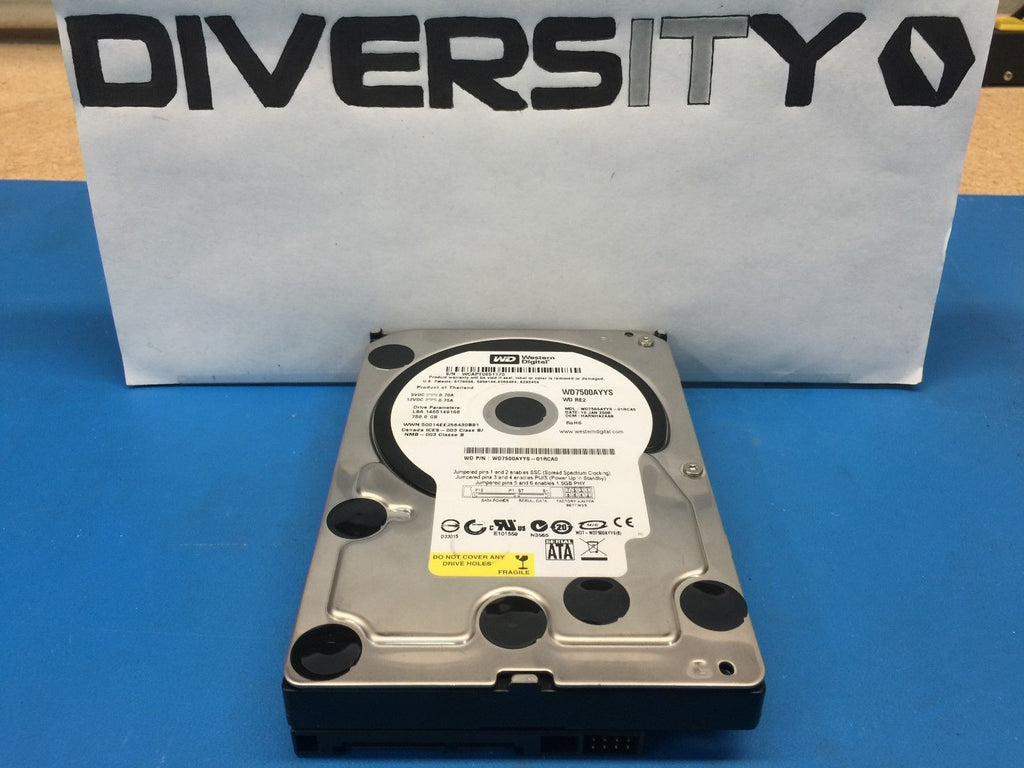Western Digital RE2 750GB SATA 7200RPM 3.5" WD7500AYYS Replacement Hard Drive