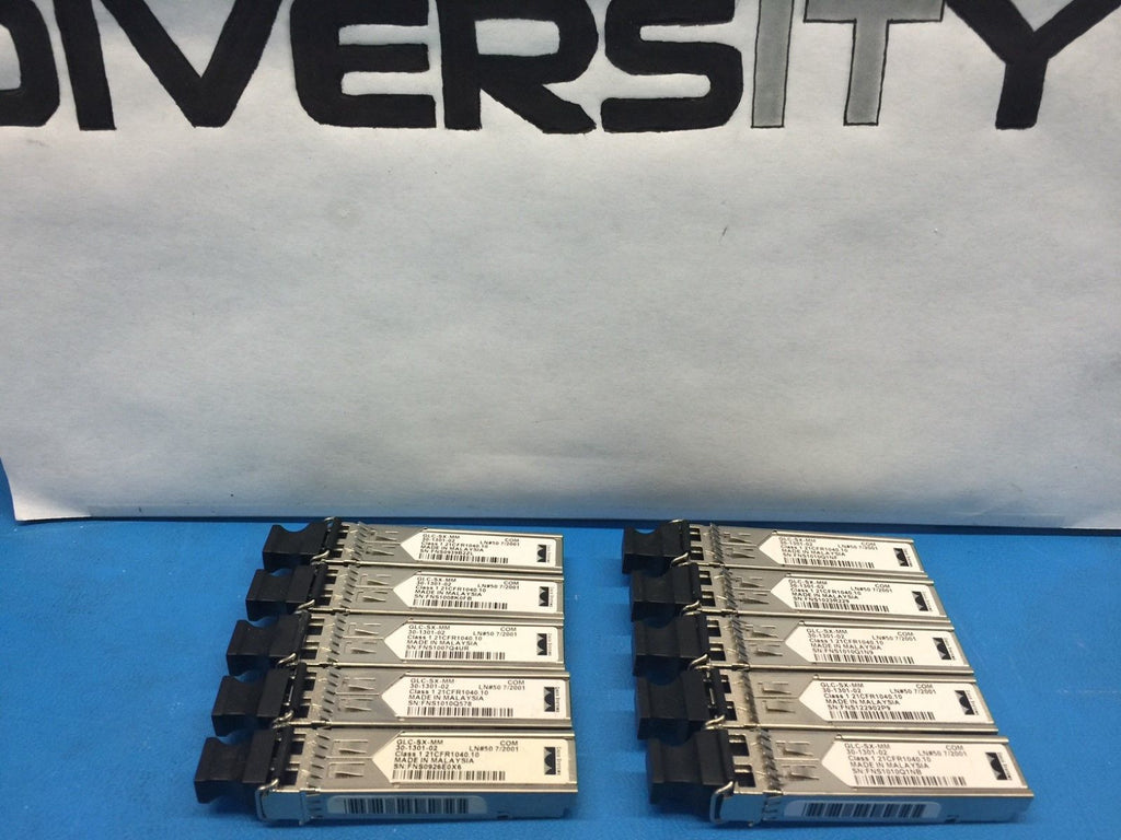 Cisco 1000BASE-SX 850nm Transceiver Module GLC-SX-MM 30-1301-02 *Lot of 10*