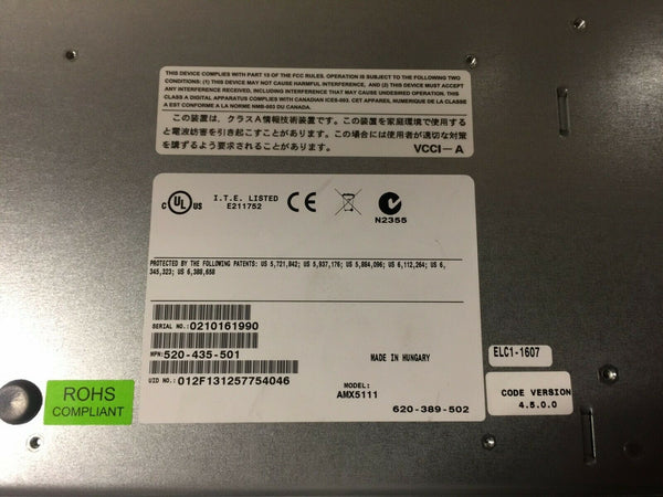 Avocent AMX 5111 User Station KVM Switch AMX5111-01 520-435-501