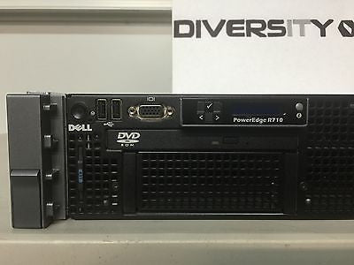 Dell Poweredge R710 Dual Intel X5570 Xeon 2.93GHz Quad Core 48GB RAM DVD 8x Bays