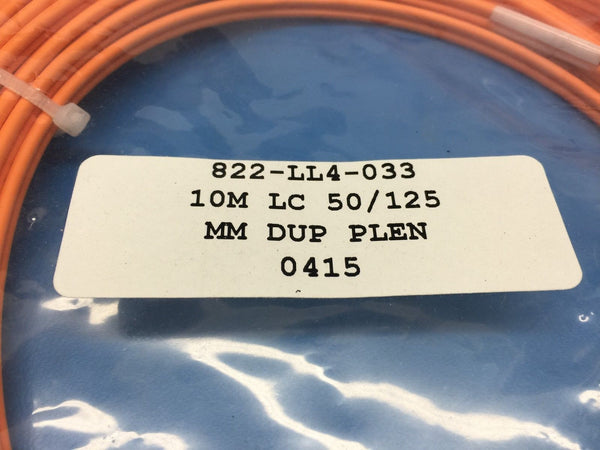 10m Fiber Patch Cable LC 50/125 MM Dup Plen 0415