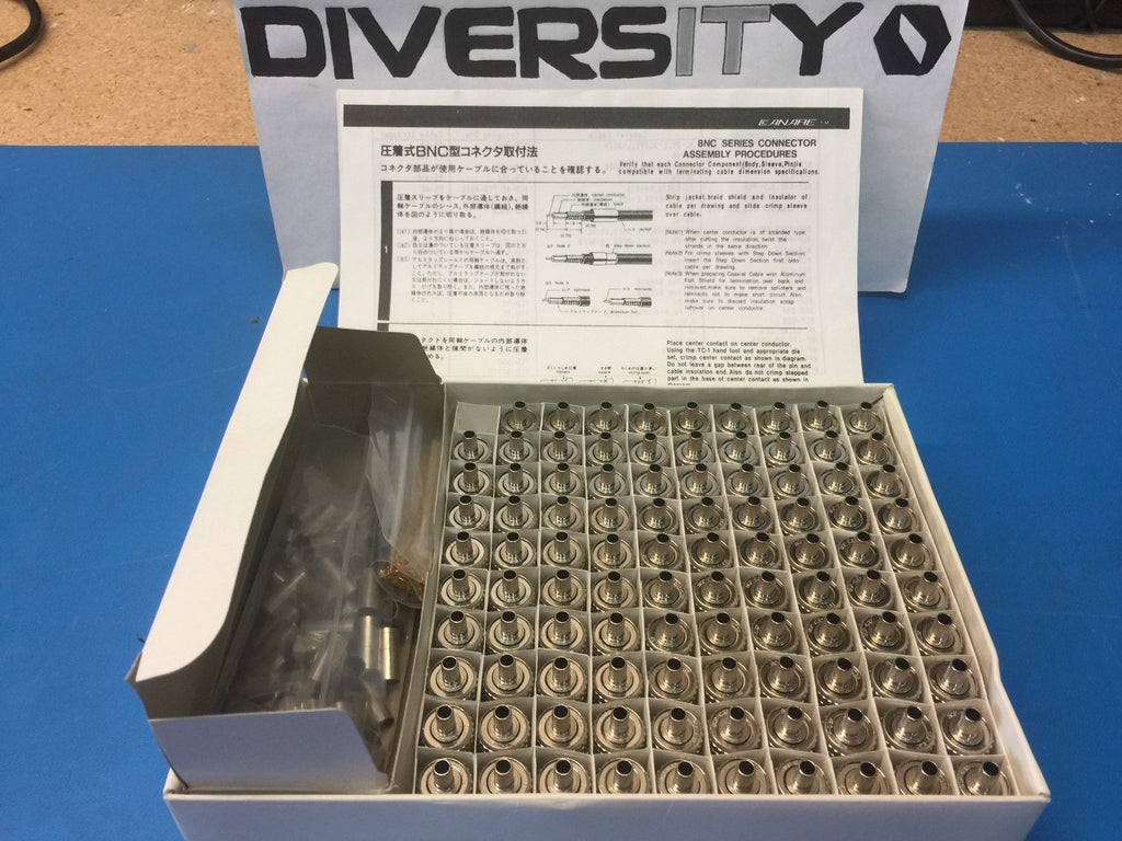 Canare BCP-C32 BNC Series Connectors - Complete Factory Box of 99