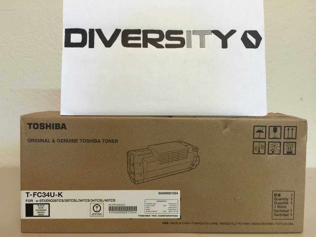 Genuine Toshiba T-FC34U-K Black Toner Cartridge eStudio287CS/287CSL/347CSL/407CS