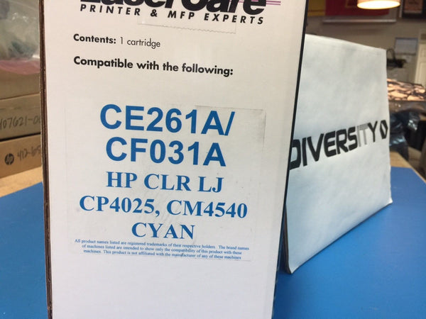 LaserCare HP Compatible Color LJ CP4025 CM4540 CE261A CF031A CYAN *BRAND NEW*