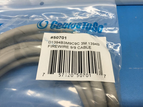 Cables To Go 50701 (D1394B3M9C9C) 3M IEEE-1394B Firewire 9pin to 9pin Male/Male