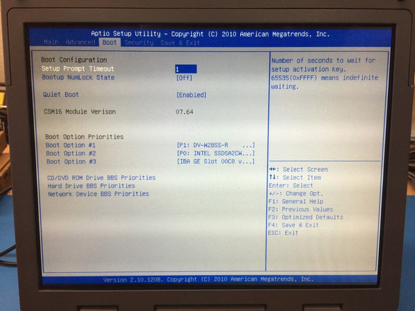 General Dynamics GD8200 Toughbook i7 2.2GHz 8GB 120GB SSD *No OS Win 7Pro COA*