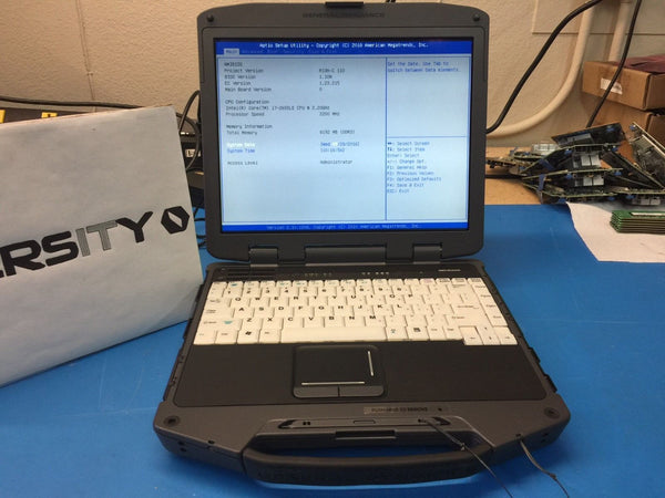 General Dynamics GD8200 Toughbook i7 2.2GHz 8GB 120GB SSD *No OS Win 7Pro COA*