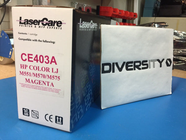 LaserCare HP Compatible Color LJ M551 M570 M575 MFP CE403A MAGENTA *BRAND NEW*