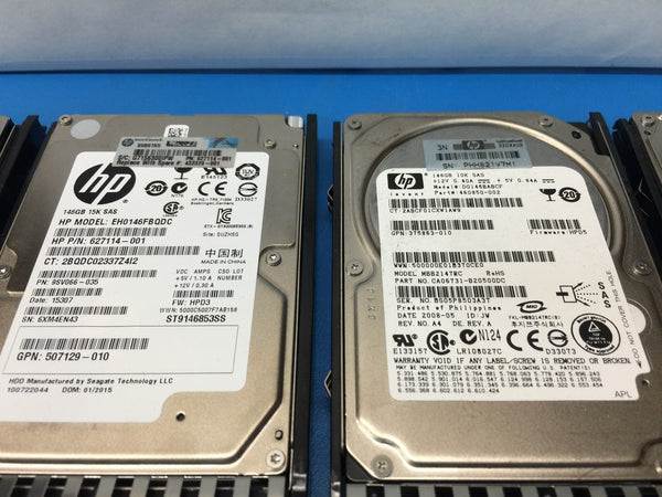 HP SAS HotPlug 146GB 10K 2.5" 431958-B21 432320-001 Replacement HDD w/ Caddy