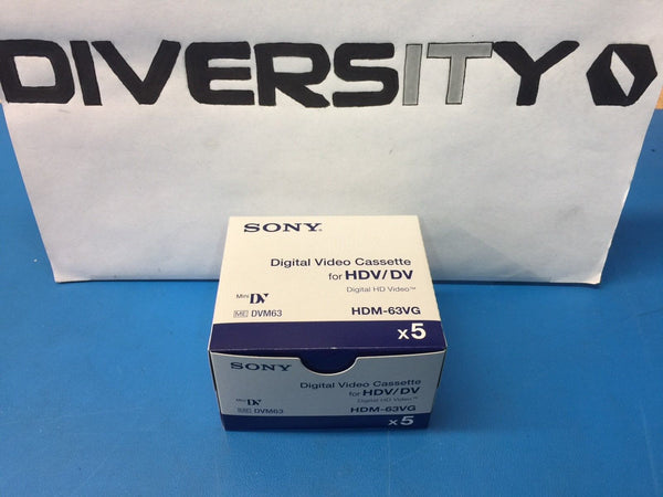Sony HD HDM-63VG MiniDV HDV/DV *LOT OF 5 BRAND NEW SEALED*