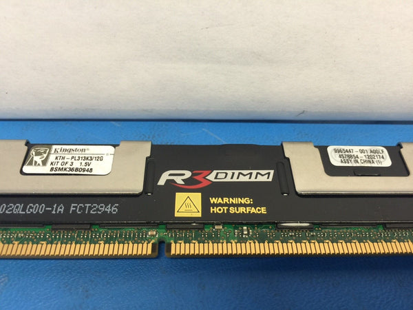 Kingston KTH-PL313K3/12G (Kit of 3 modules x 4GB) 240Pin SDRAM ECC Reg DDR3 1333