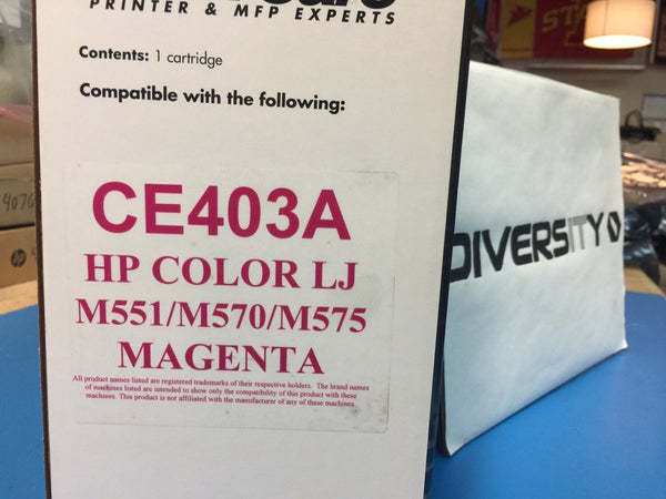 LaserCare HP Compatible Color LJ M551 M570 M575 MFP CE403A MAGENTA *BRAND NEW*
