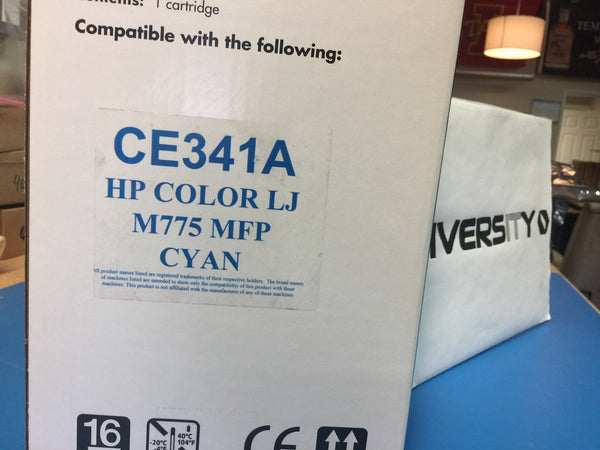 LaserCare HP Compatible Color LaserJet M775 MFP CE341A CYAN *BRAND NEW*